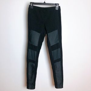 EXPRESS Black Moto Stretch Leggings XS